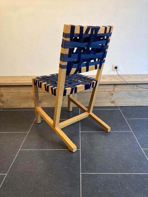 6 Gispen Berlage stoelen , donkerblauw, Huis en Inrichting, Stoelen, Hout, Blauw, Design, Ophalen of Verzenden
