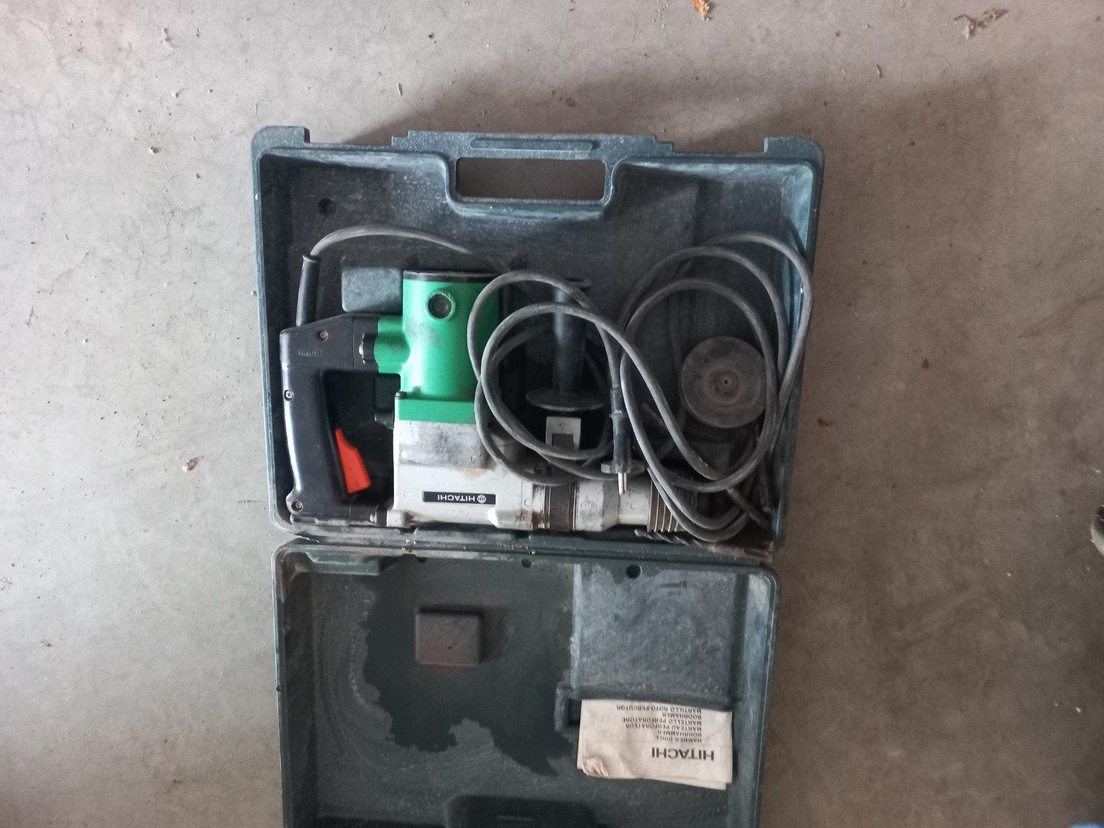 Hitachi DH 25V Boorhamer in koffer, Ophalen, Boor- en/of Breekhamer, Klopboormechanisme, Gebruikt