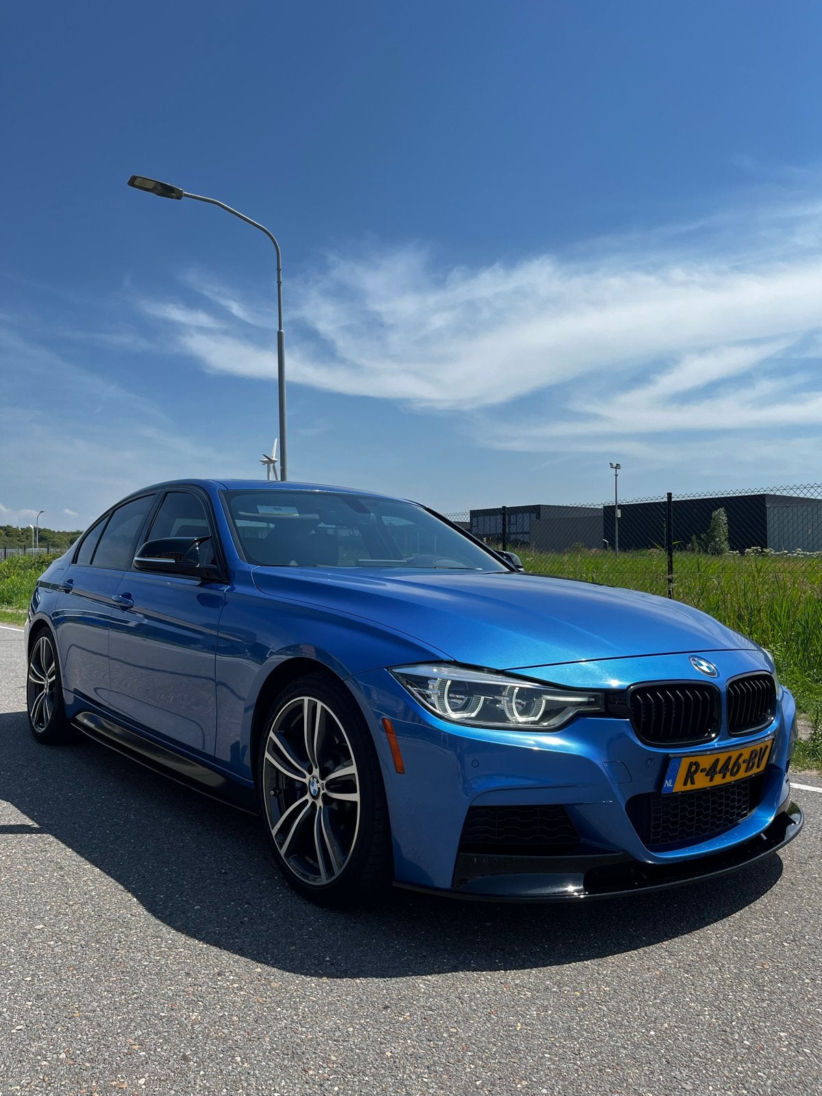 BMW 340i M-Performance Estoril blue (F30) LCI–360 PK–MPPSK, Automaat, Achterwielaandrijving, Blauw, Skiluik