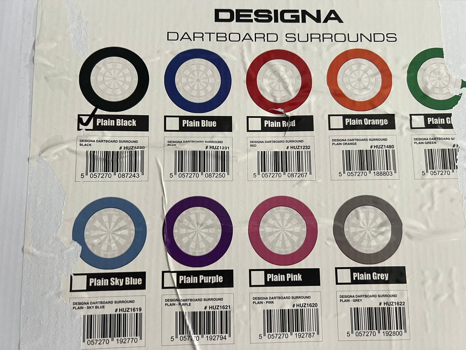 Surround ring zwart *NIEUW IN DOOS*, Sport en Fitness, Darts, Ophalen of Verzenden, Nieuw, Pijlen