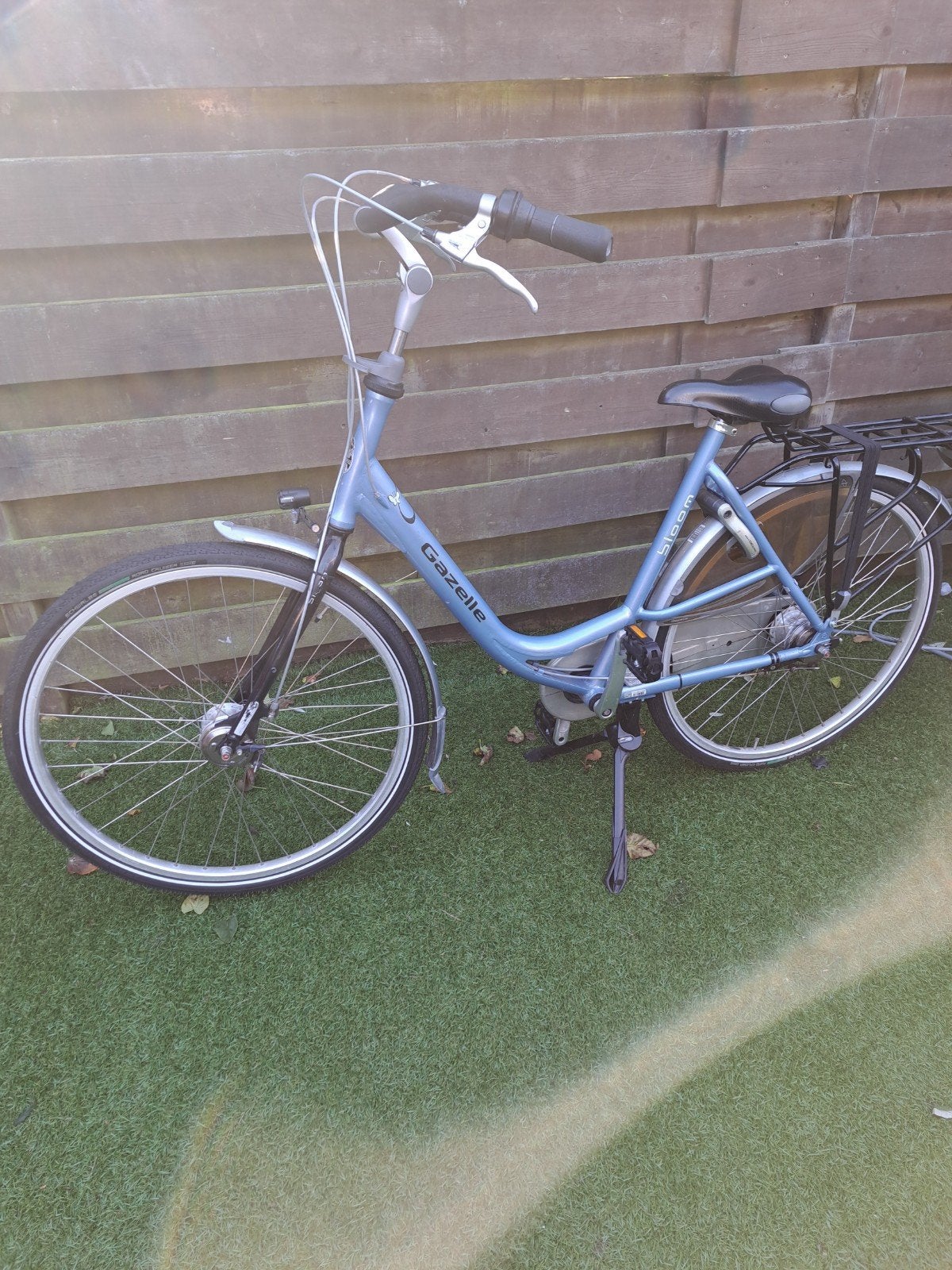 lichtblauwe gazelle dames fiets, Ophalen, Gebruikt, 1 zitje, Gazelle