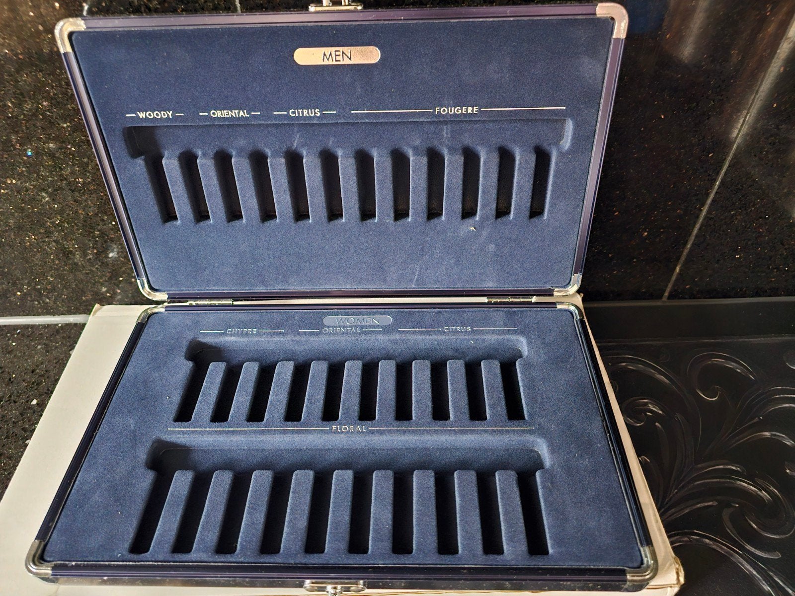 Bluebox Business Collection Sieradenkistje, Ophalen, Zo goed als nieuw, Blauw, Hardcase