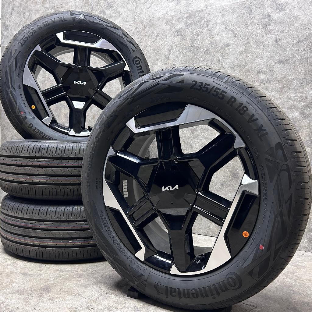 NIEUWE 18 inch originele velgen + zomerbanden Kia Sportage, 18 inch, Banden en Velgen, Nieuw, Ophalen of Verzenden