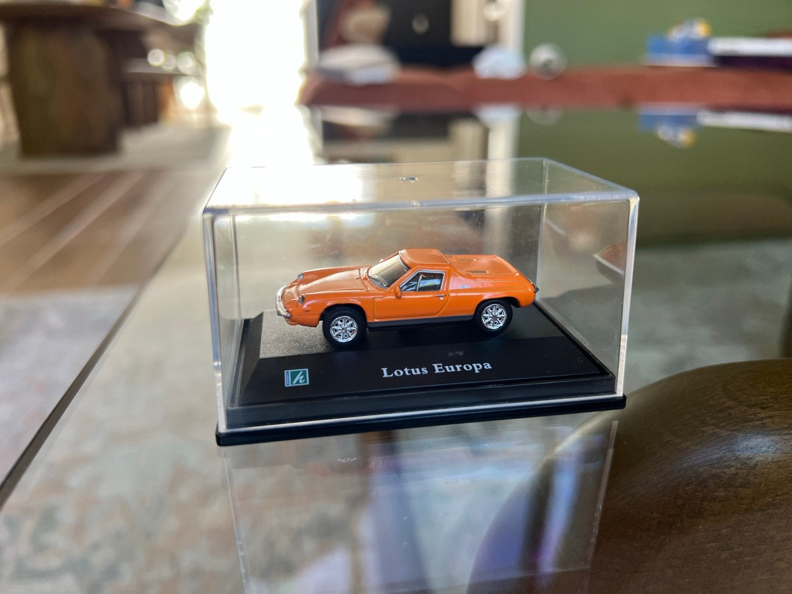 Lotus Europa modelauto schaal 1:72, Ophalen of Verzenden, Zo goed als nieuw, Auto, Overige merken