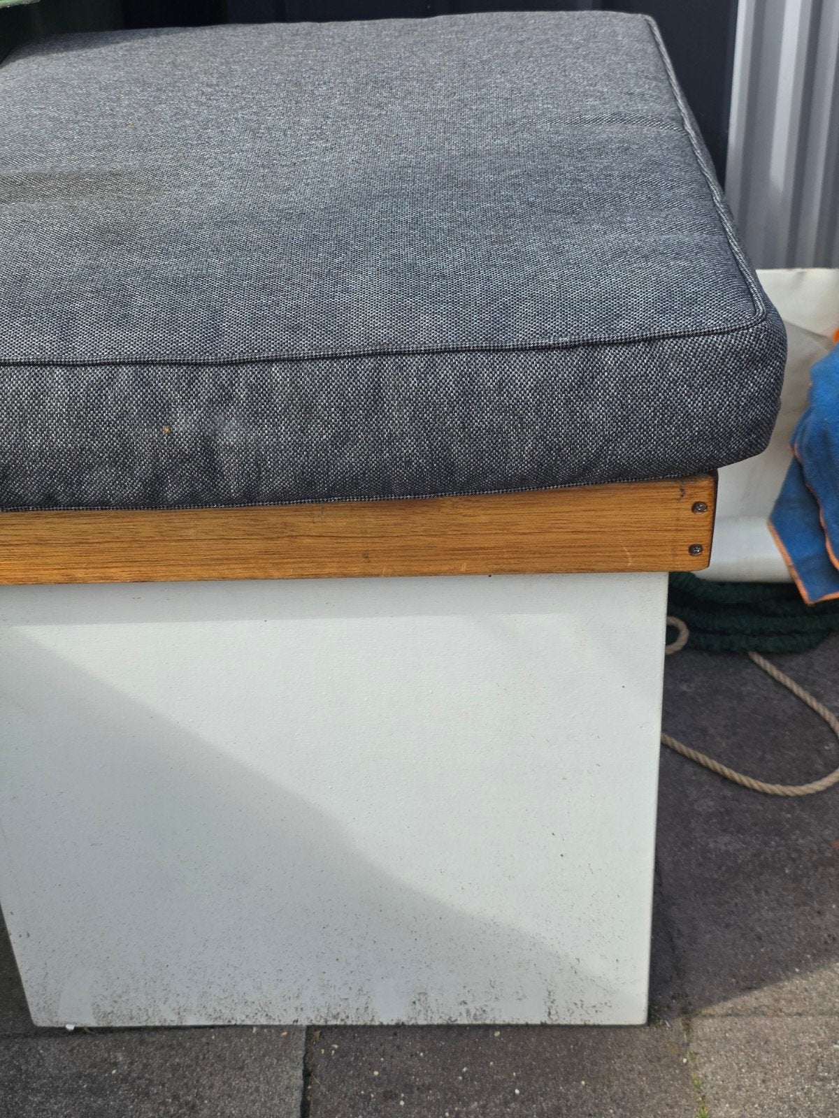 Houten kist  - Opbergruimte en zitje, Ophalen, Gebruikt, Overige kleuren, Rustiek, Functioneel