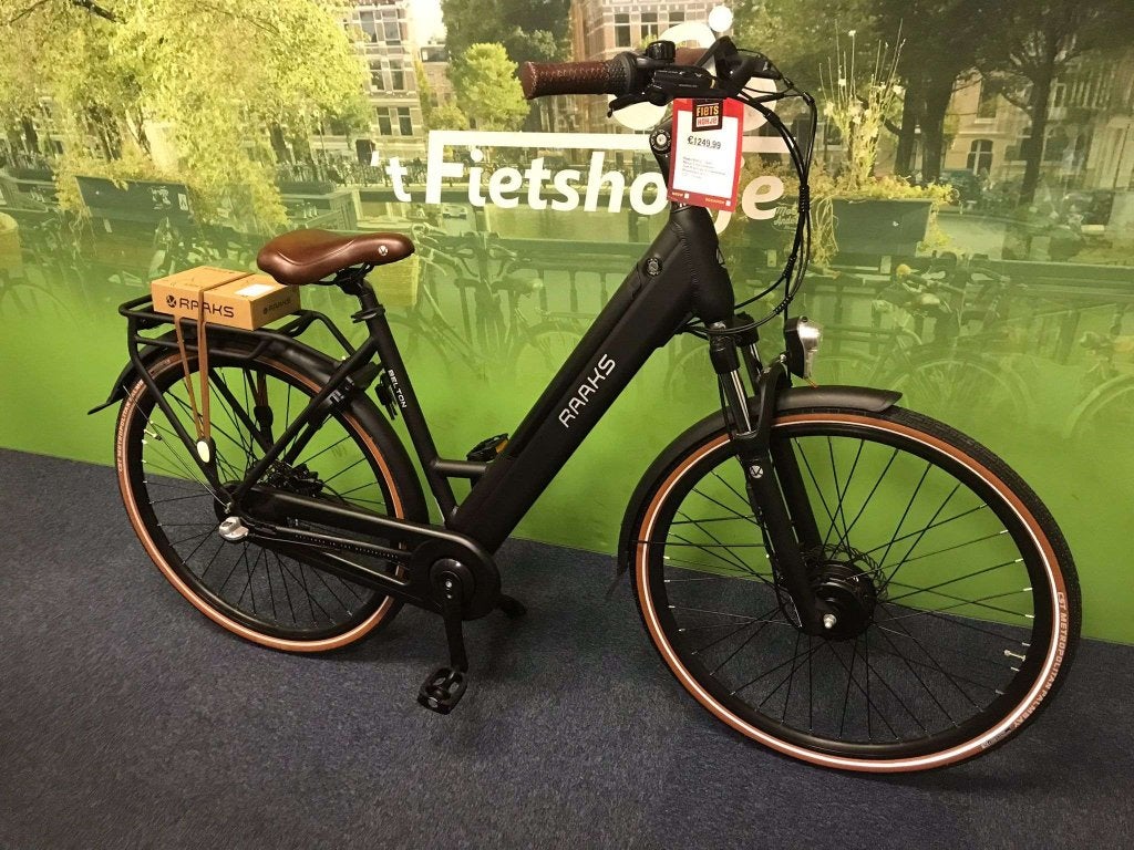 Fietshokje Raaks: Raaks Belton Zwarte elektrische damesfiets, Fietsen en Brommers, Niet ingevuld, Nieuw, Ophalen of Verzenden