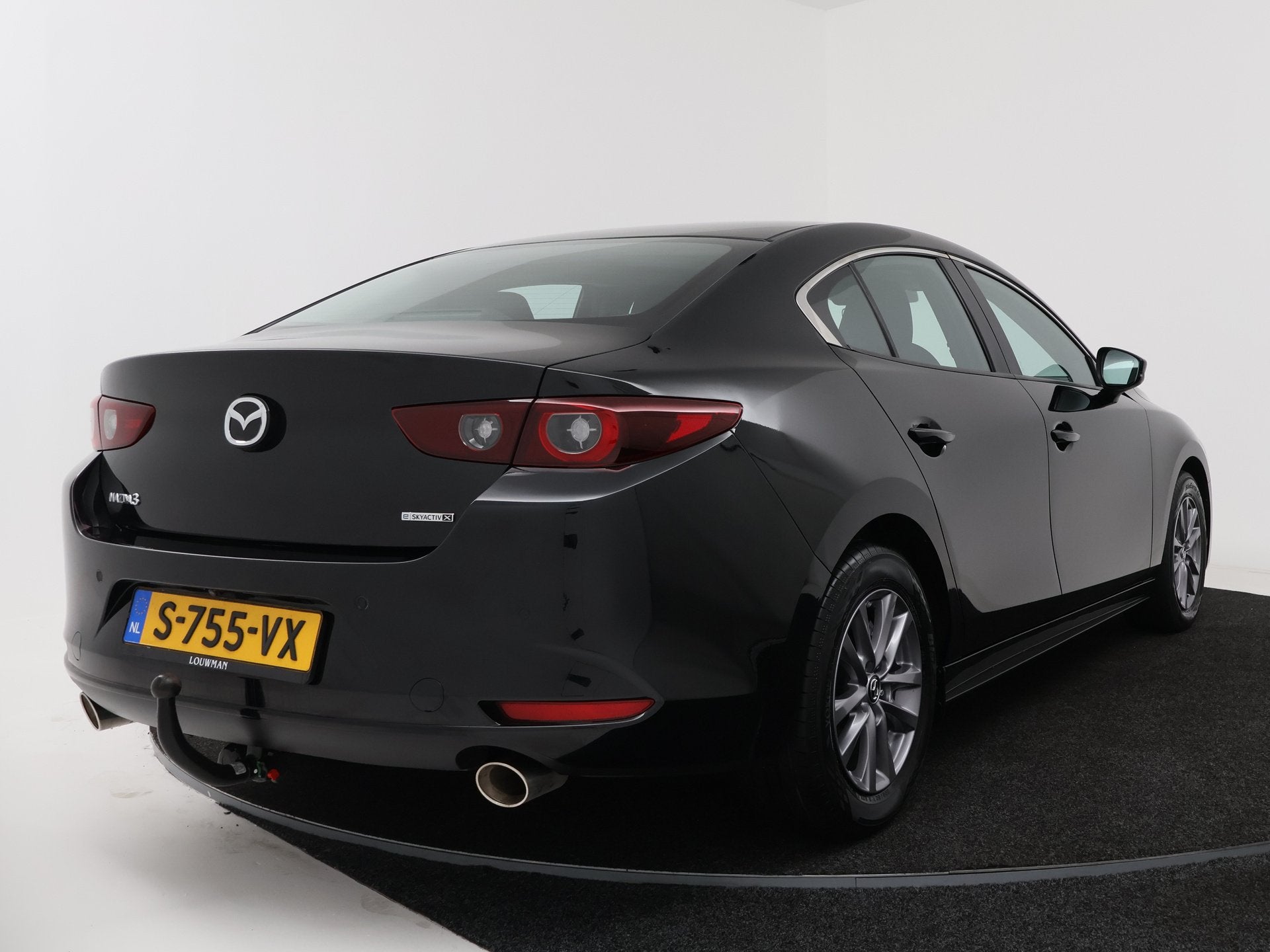 Mazda 3 2.0 e-SkyActiv-X M Hybrid 186 Comfort | Trekhaak | S, Auto's, Mazda, Voorwielaandrijving, Gebruikt, Zwart, Bedrijf