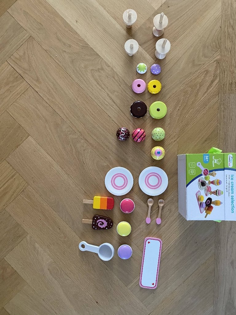 New Classic Toys houten ijsjes set | zo goed als nieuw, Kinderen en Baby's, Speelgoed | Houten speelgoed, Ophalen, Zo goed als nieuw