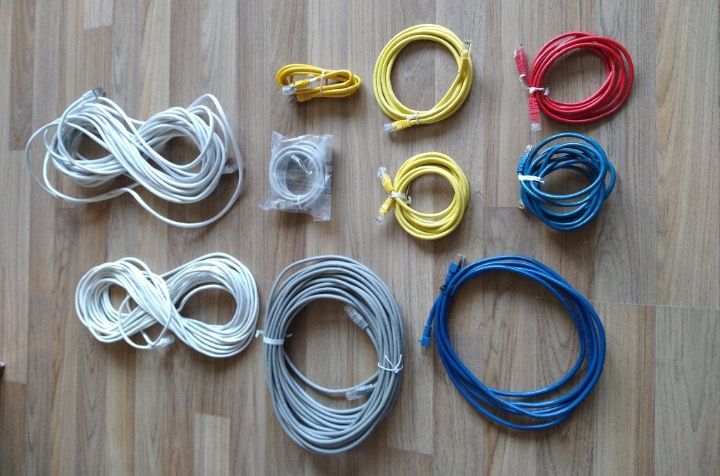 UTP kabels ethernetkabel internetkabel Cat.5e, Ophalen of Verzenden, Gebruikt