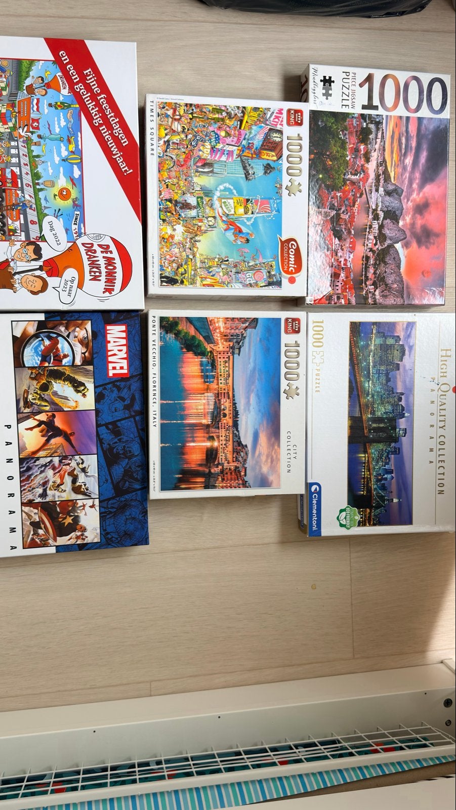 Diverse 1000-stukjes Puzzels - Verschillende Thema's, Ophalen of Verzenden, Meer dan 50 stukjes, Gebruikt, 6 jaar of ouder