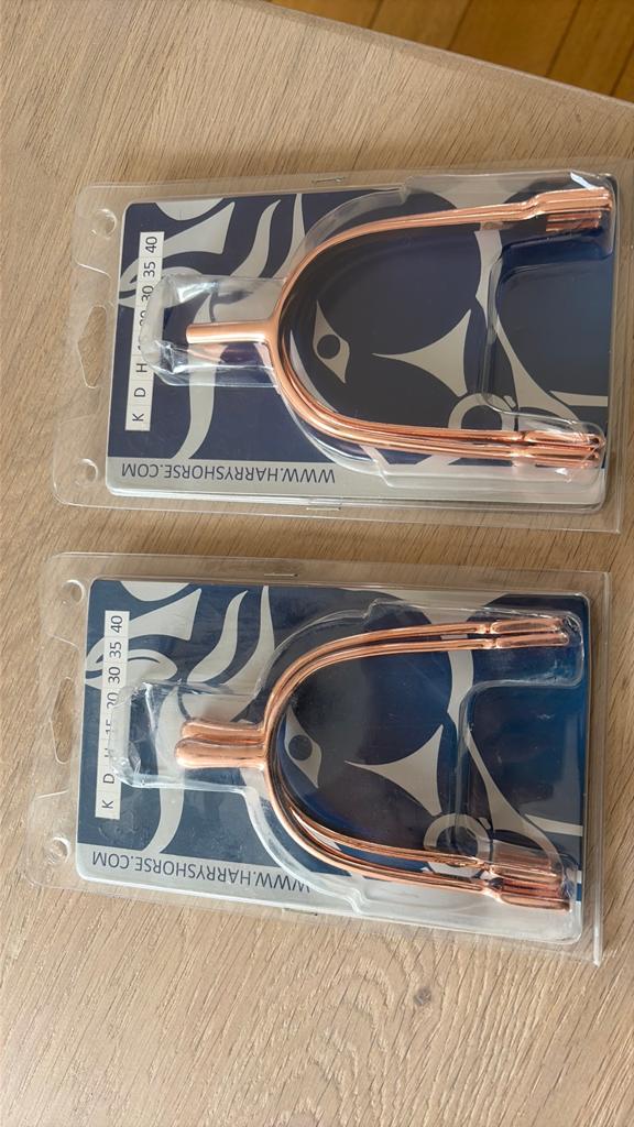 Rosé gold sporen: knop D30 en staaf H30, Dieren en Toebehoren, Ophalen of Verzenden, Nieuw, Overige soorten