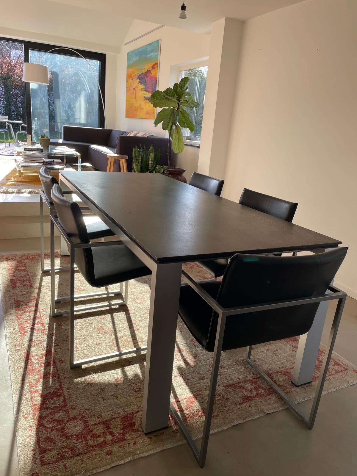 Design Arco eettafel tafel en stoelen, Huis en Inrichting, Ophalen of Verzenden, Gebruikt, Arco Nederlands design