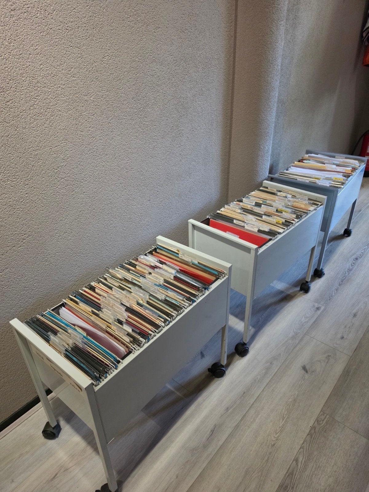 Verrijdbare archiefkasten voor kantoor, Huis en Inrichting, Kasten | Roldeurkasten en Archiefkasten, Ophalen of Verzenden, Gebruikt