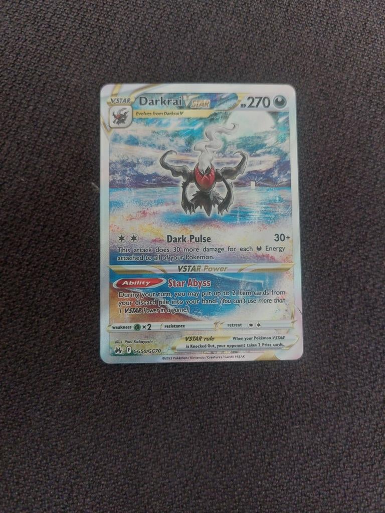 Pokemonkaart Darkrai Vstar nm, Ophalen, Zo goed als nieuw, Losse kaart, Foil