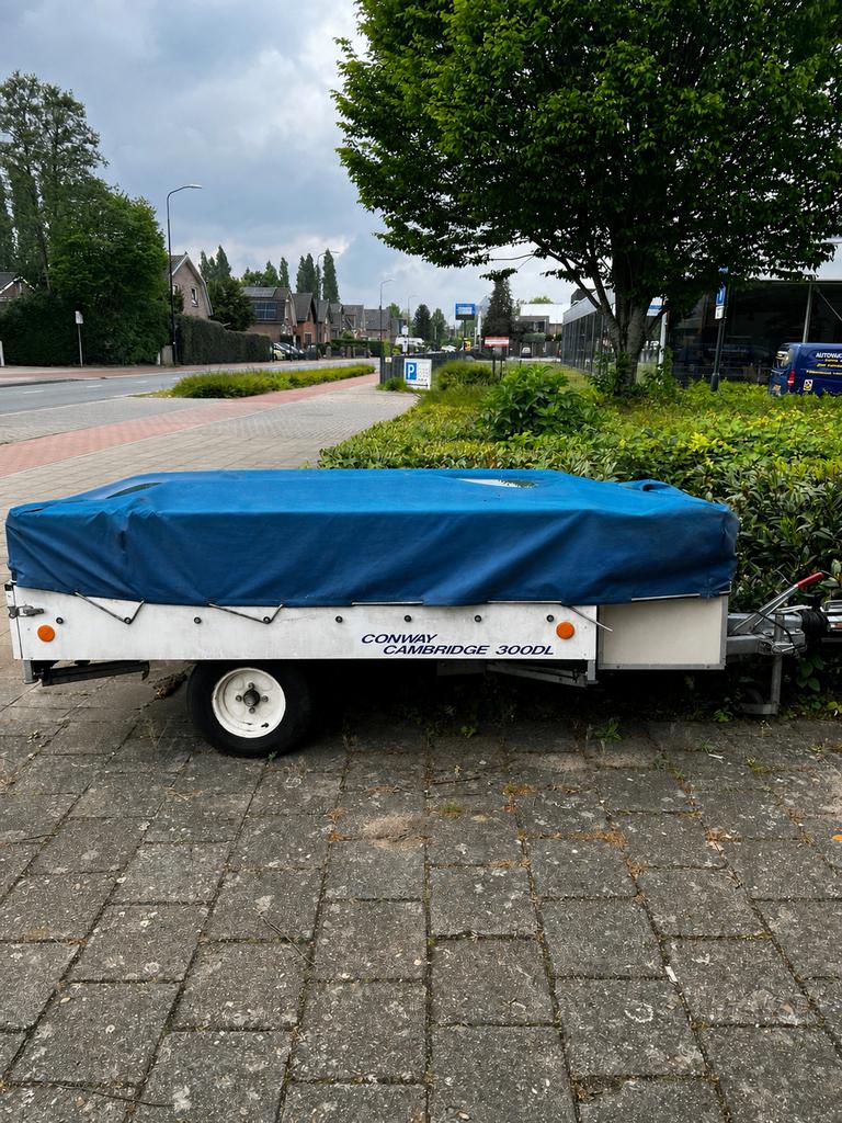 Conway Cambridge 300DL Vouwwagen - Compact en Compleet, Caravans en Kamperen, Ophalen, Blauw, Tot en met 4, Overige merken