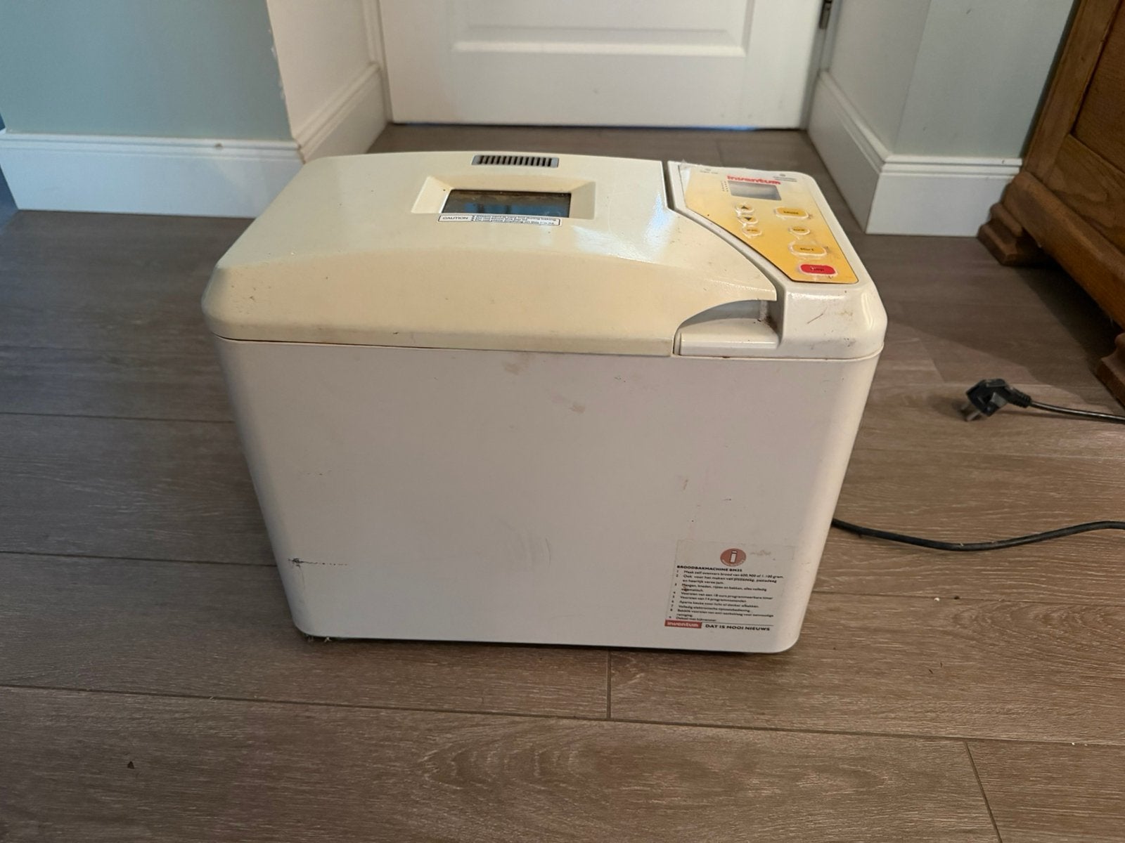 Inventum BM35 Broodbakmachine - Werkt prima, Met timer, Gebruikt, 800 tot 1200 gram deeg, Ophalen of Verzenden