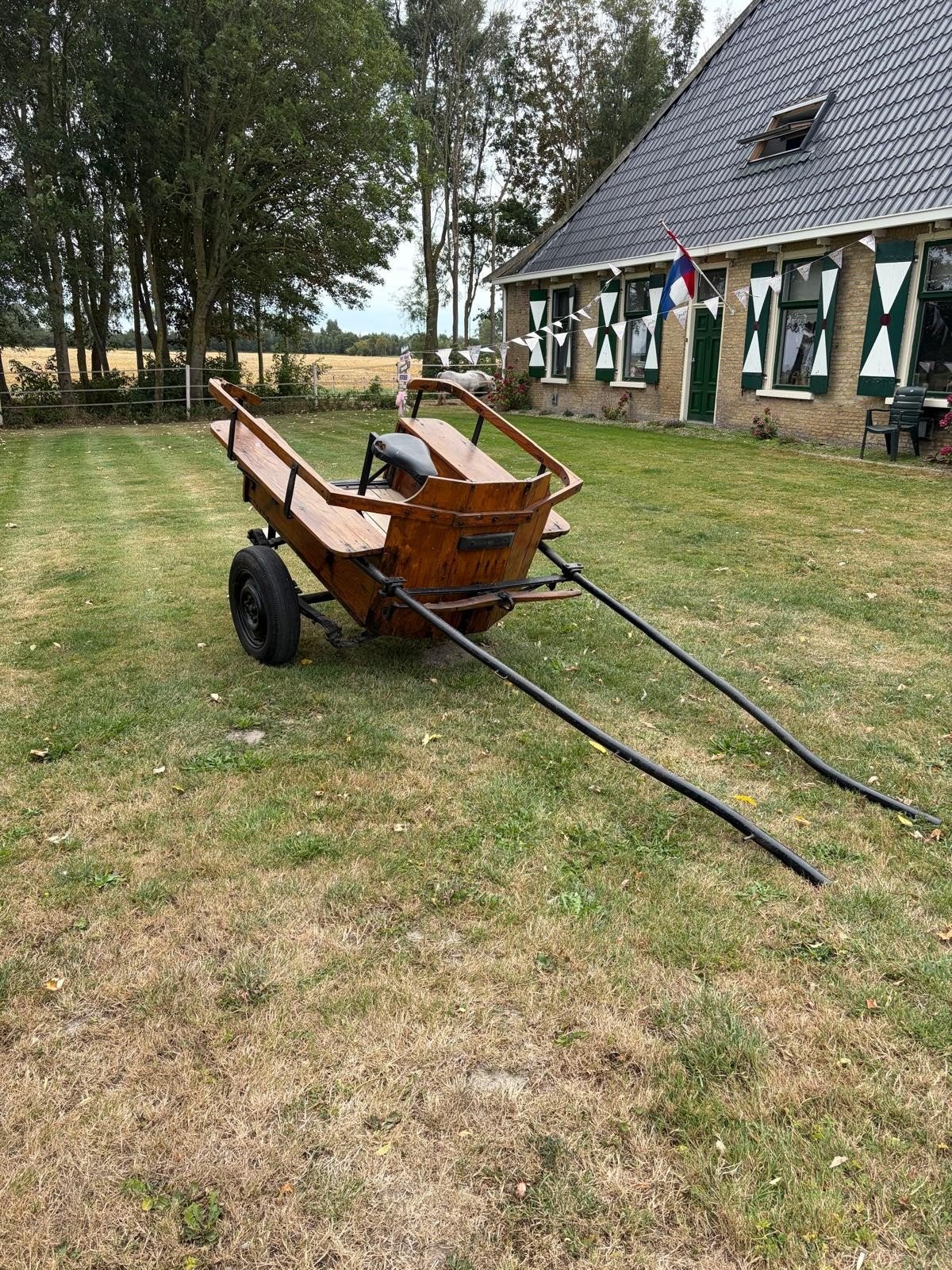 antieke 2 wielige sjees, Ophalen of Verzenden