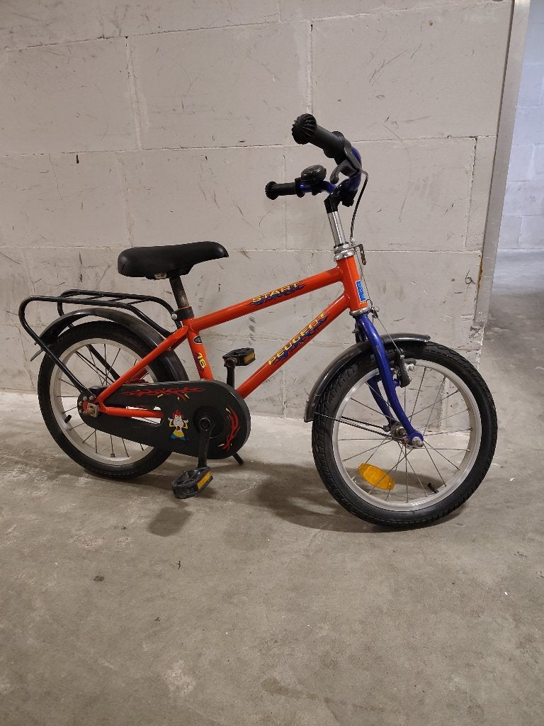 Peugeot Start kinderfietsje 16 inch, Terugtraprem, Ophalen, Overige merken, 16 tot 20 inch