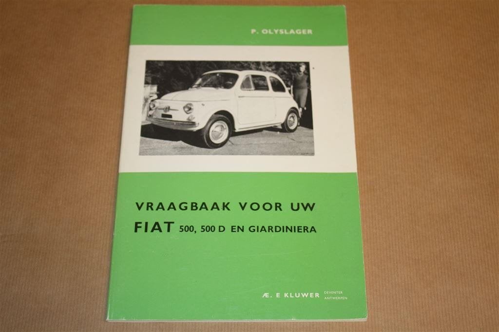Vraagbaak Fiat 500, 500D en Giardiniera - 1965, Ophalen of Verzenden