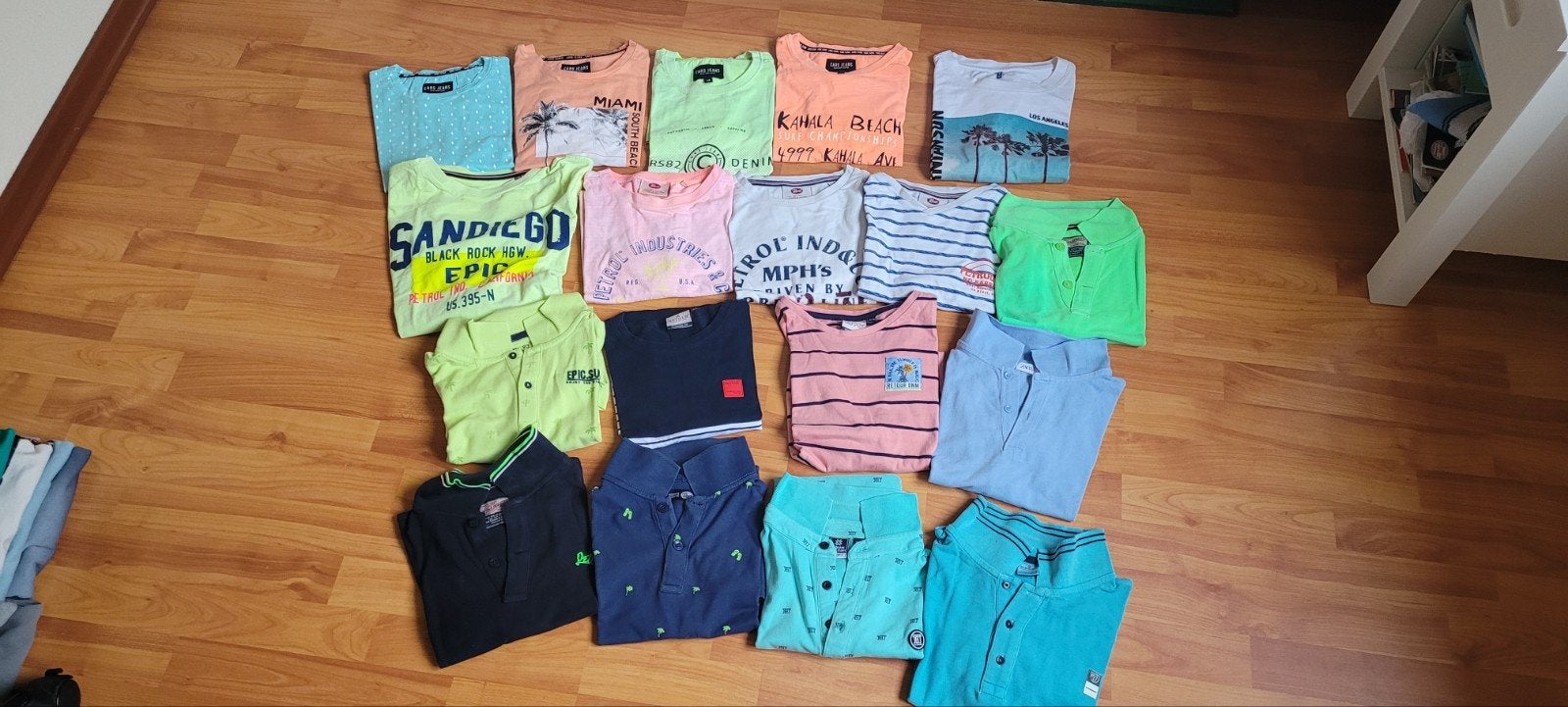 Te koop: Jongens t-shirts Retour/Petrol/Cars, Ophalen, Gebruikt, Jongen, Shirt of Longsleeve