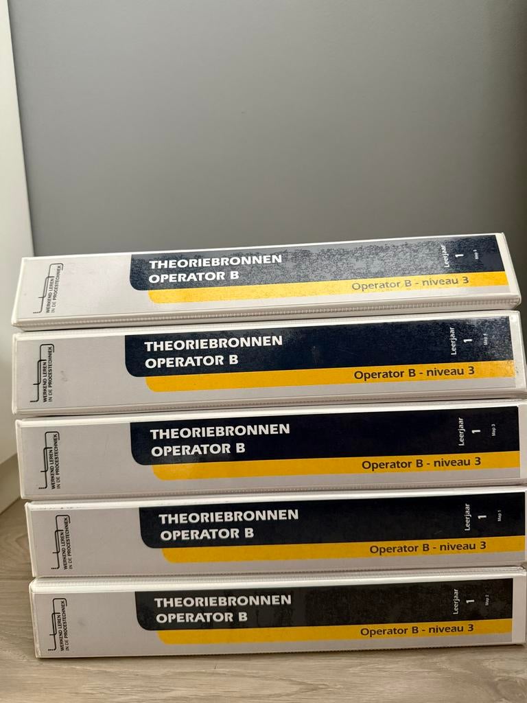 Theoriebronnen Operator B - Niveau 3 (Leerjaar 1, 2, 3), Ophalen of Verzenden, Beta, Zo goed als nieuw, MBO
