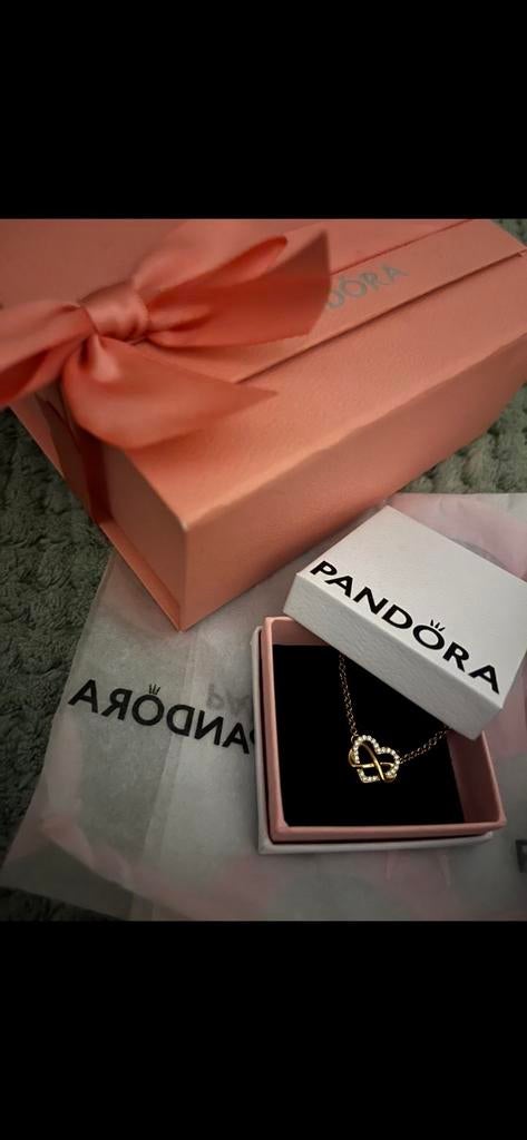 Pandora ketting, Verzenden, Zo goed als nieuw, Dame, Goud
