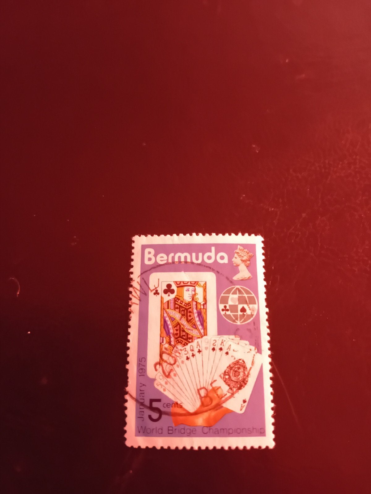 Bermuda postzegel 1975 - World Bridge Championship, Ophalen of Verzenden