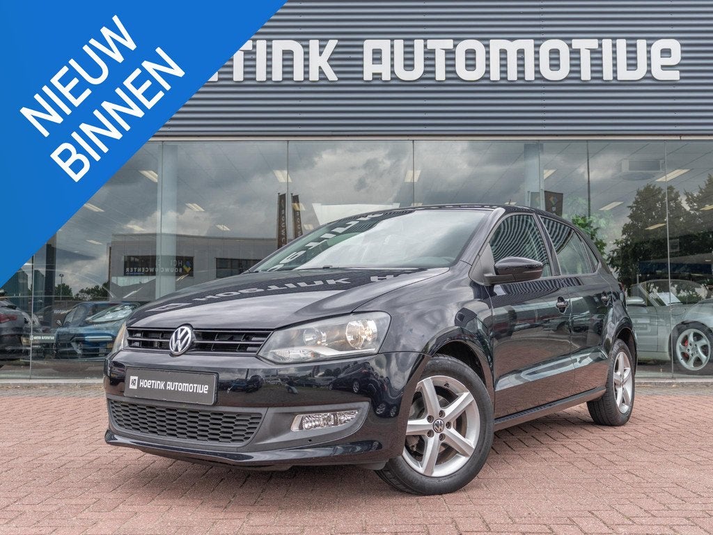 Volkswagen Polo 1.2 TSI BlueMotion Comfort Edition | Airco |, Voorwielaandrijving, Euro 5, Stof, Zwart