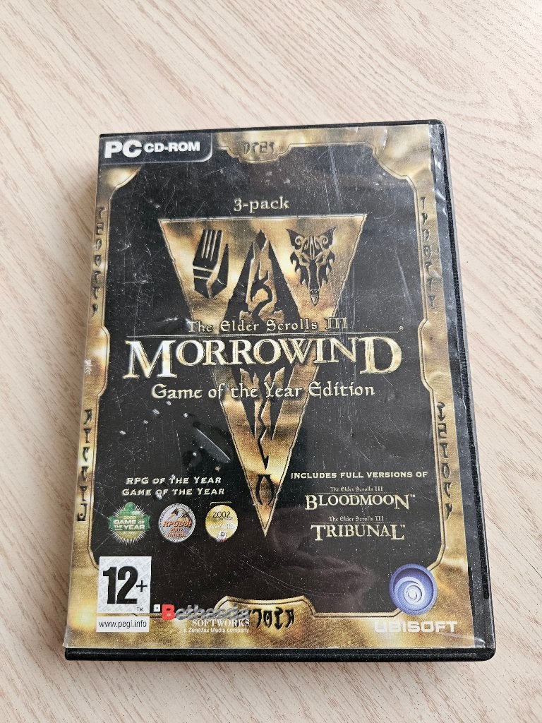 The Elder Scrolls III: Morrowind - GOTY Edition (PC CD-ROM), Gebruikt, 1 speler, Ophalen of Verzenden, Role Playing Game (Rpg)