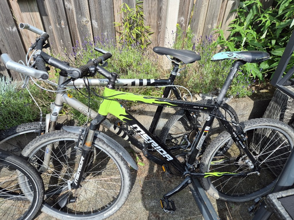 2 oude heren mountainbikes, Fietsen en Brommers, Fietsen | Mountainbikes en ATB, Ophalen, Gebruikt, Giant, 53 tot 57 cm