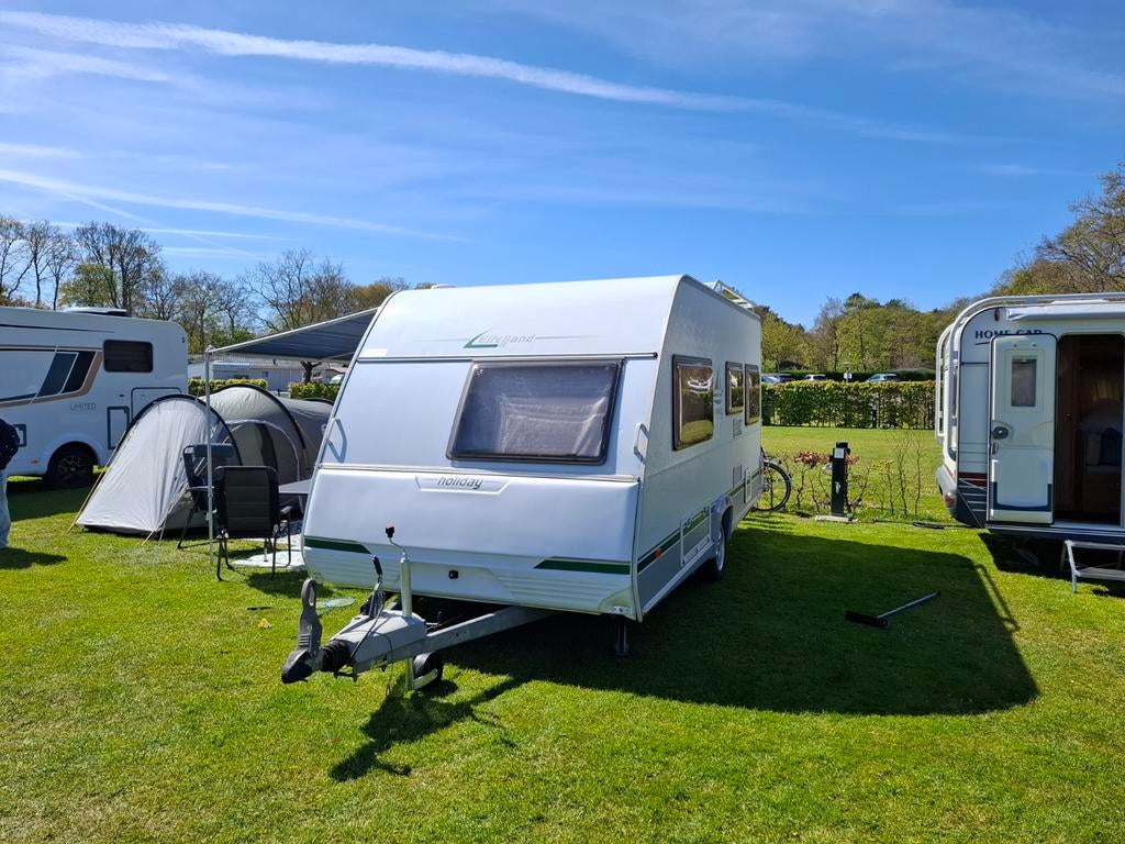 Eiffelland Holiday Special 465 TF Rondzit fransbed 2007, Caravans en Kamperen, Caravans, Rondzit, Frans bed, 750 - 1000 kg, 6 tot 7 meter