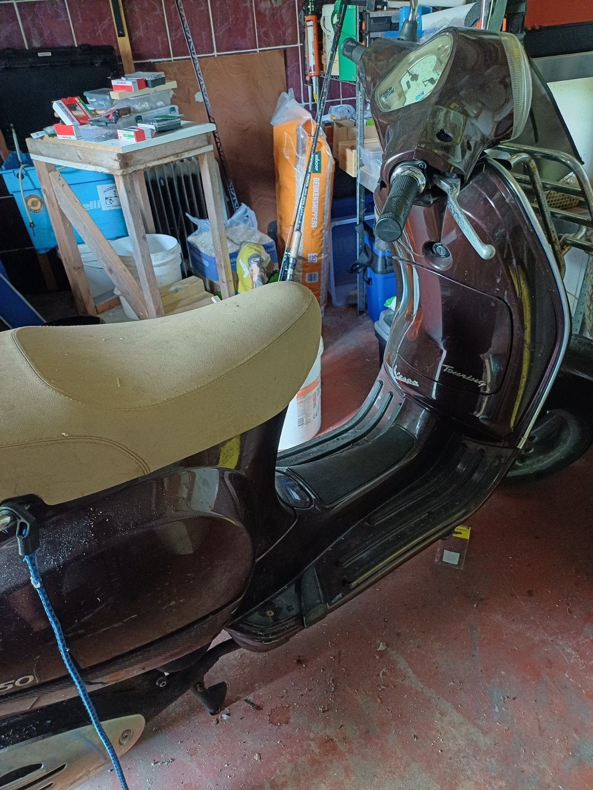 Vespa Touring Scooter - Goed onderhouden, Fietsen en Brommers, Scooters | Vespa, Ophalen, Gebruikt, Overige modellen, Maximaal 45 km/u