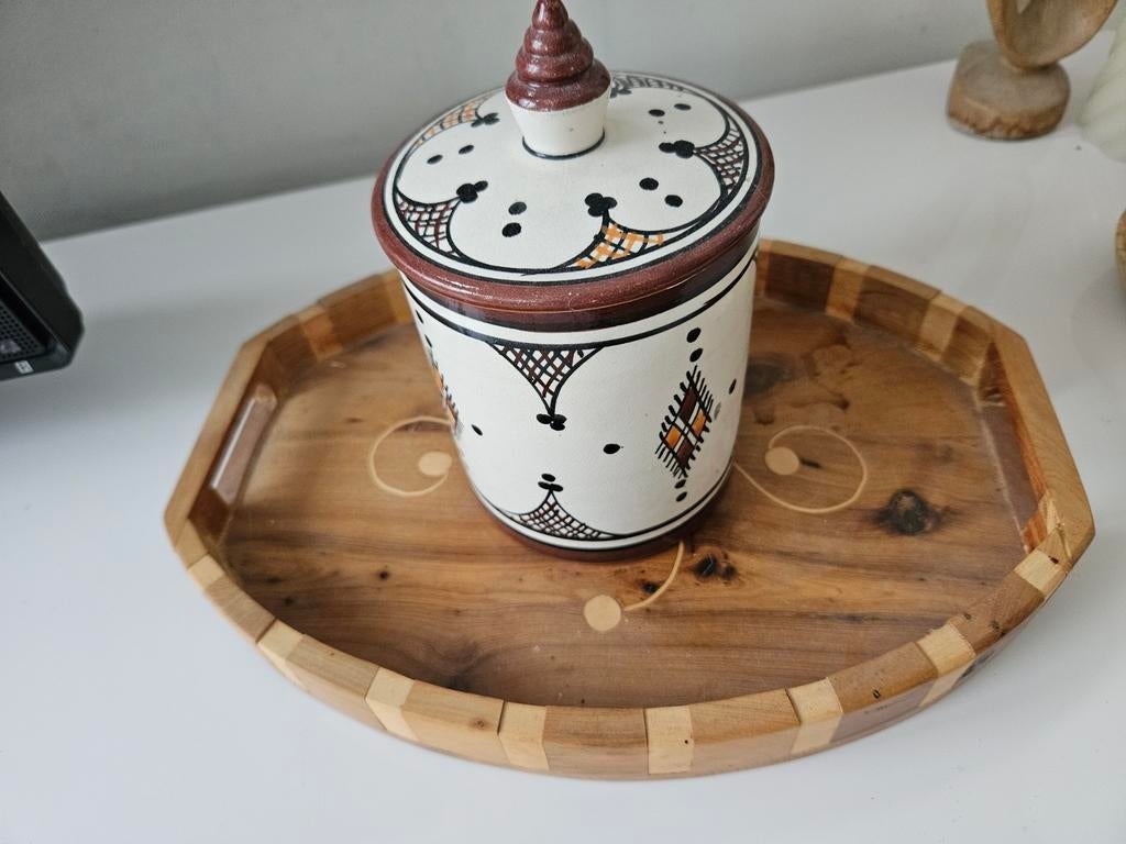 Marokkaanse Tajine Pot met Deksel - Handgemaakt Keramiek, Ophalen of Verzenden