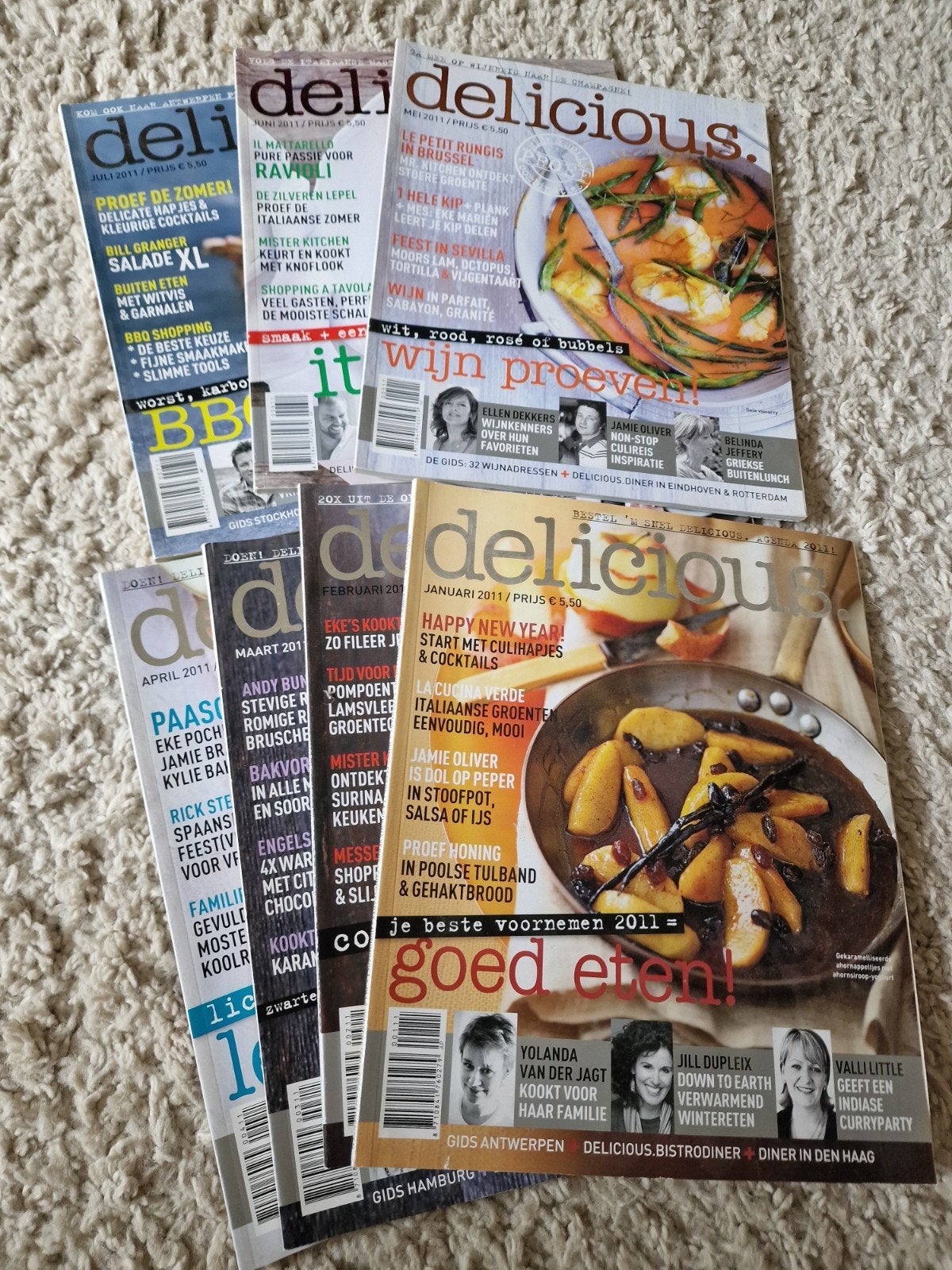 7 delicious kooktijdschriften 2011 (januari t/m juli), Ophalen of Verzenden, Gelezen, Overige typen