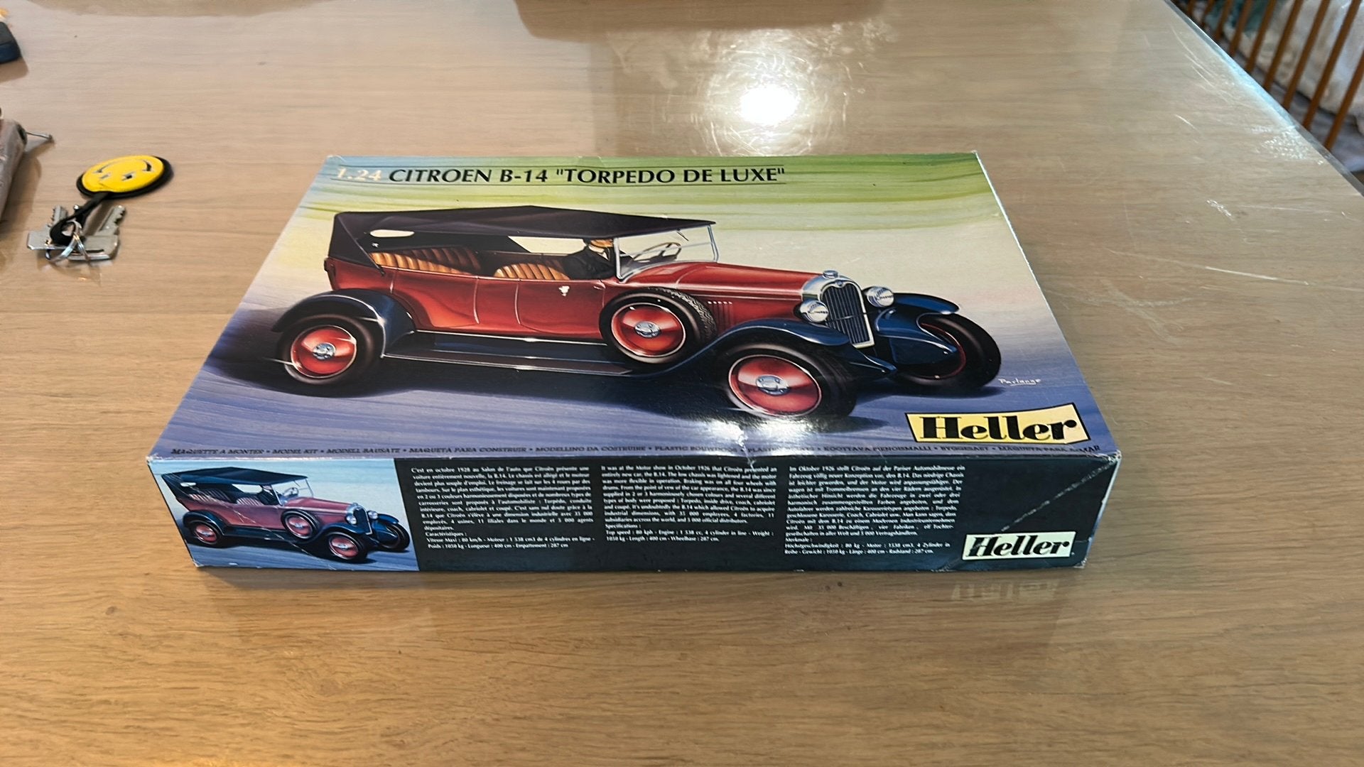 Heller Citroën B14 Torpedo ‘de Luxe’ 1:24 bouwpakket, Auto, Verzenden, Groter dan 1:32, Zo goed als nieuw