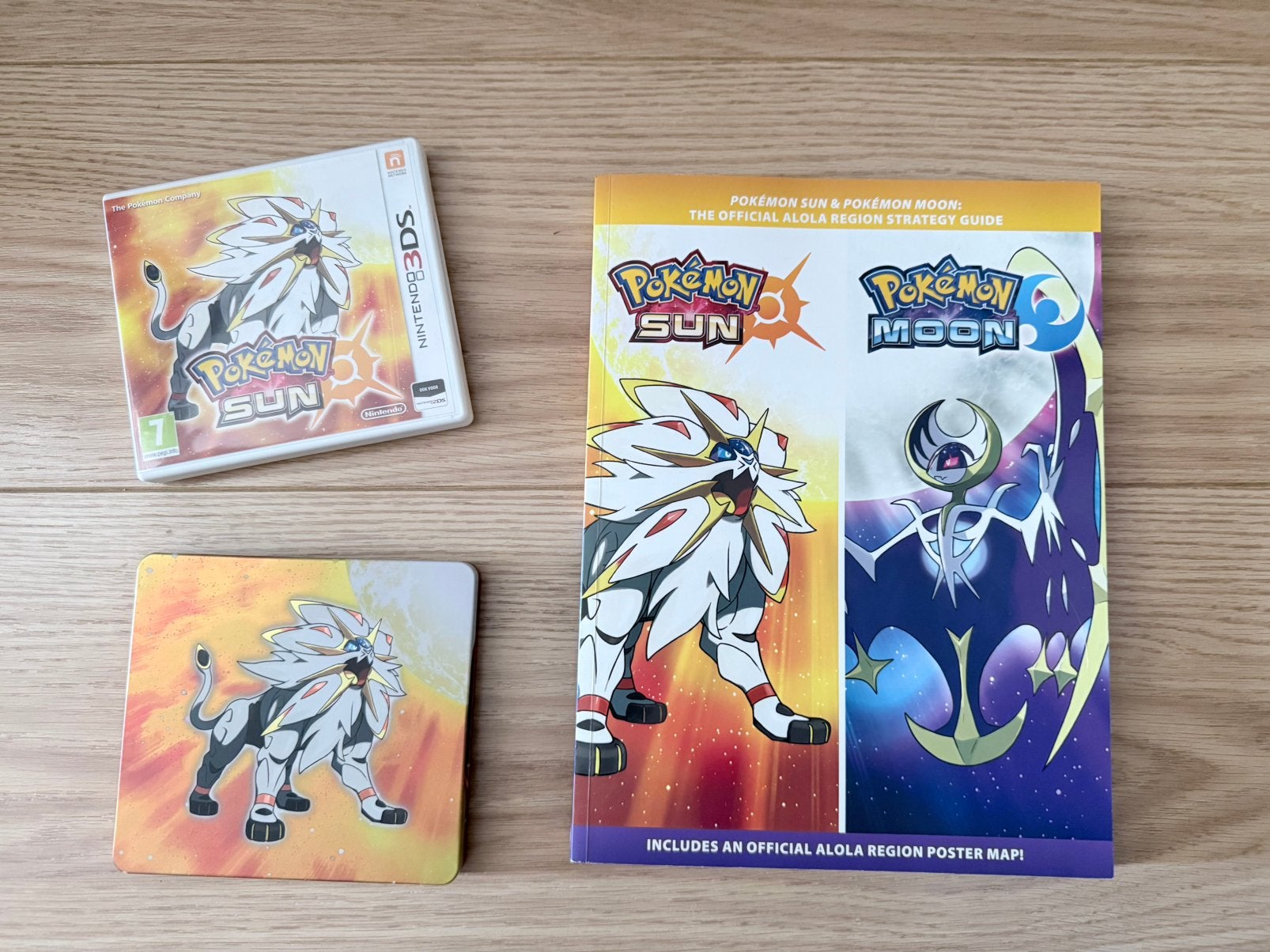 ZGAN nintendo 3DS Pokemon SUN steel case strategy steelbook, Spelcomputers en Games, Games | Nintendo 2DS en 3DS, Avontuur en Actie