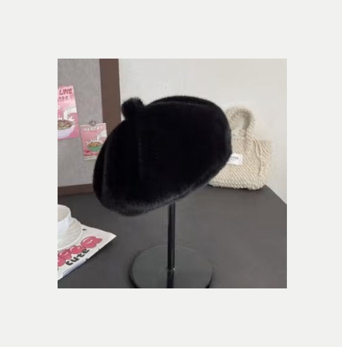 Prachtige dames baret van pluche voor de winter, Kleding | Dames, Mutsen, Sjaals en Handschoenen, Ophalen of Verzenden, Nieuw
