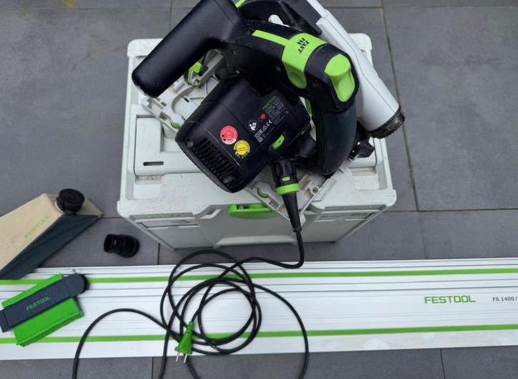 Festool invalzaag type TS 55 FEBQ, Invalzaag, Ophalen of Verzenden, Zo goed als nieuw, 30 tot 70 mm