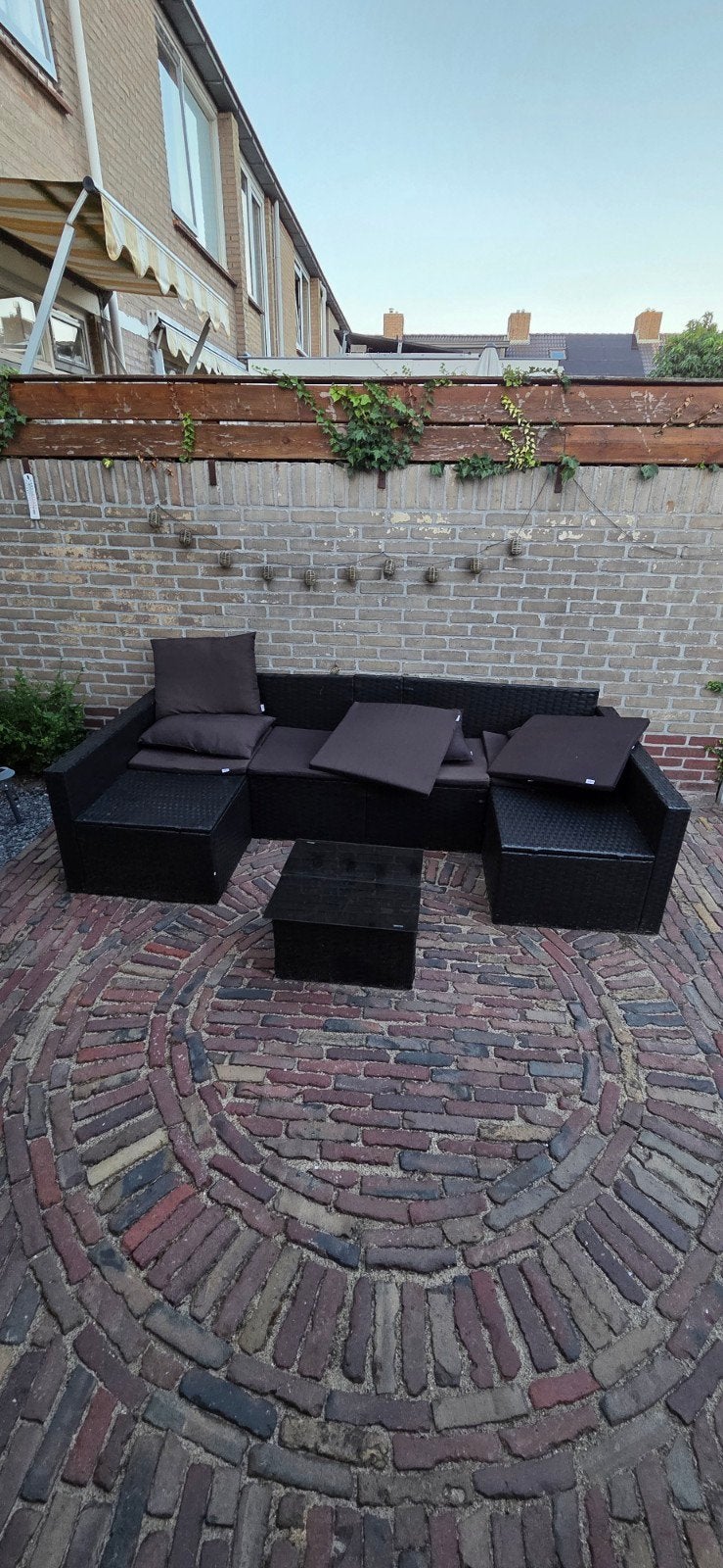 Vida XL loungeset, 5 zitplaatsen, Gebruikt, Bank, Ophalen of Verzenden