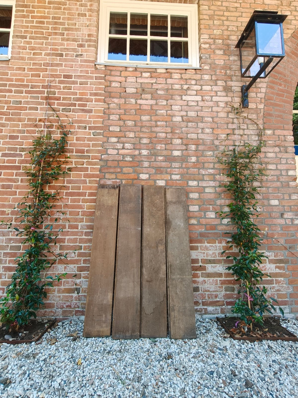 170 Stuks Hardhouten damwand mes en groef planken 1250/195/4, Ophalen, 25 tot 50 mm, Plank, Minder dan 200 cm