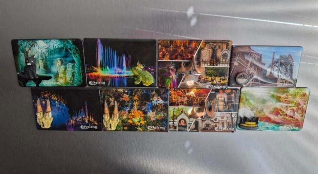 8 Efteling magneten - Diverse attracties en figuren, Ophalen of Verzenden, Zo goed als nieuw, Overige typen