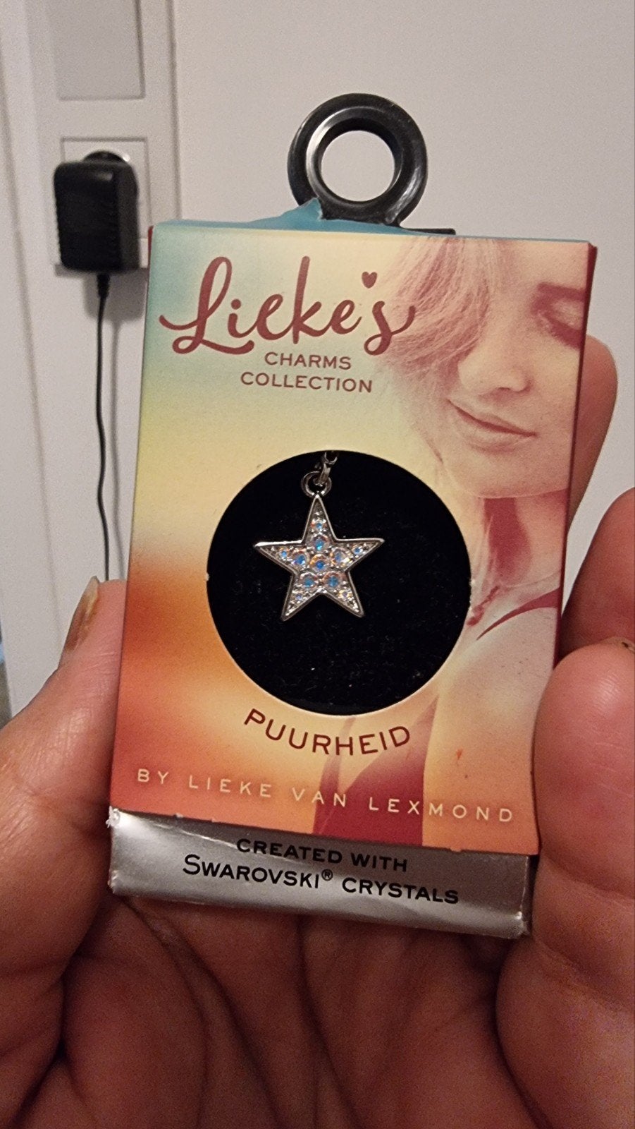 Lieke's Charms Collection Bedel Ster Puurheid Swarovski, Ophalen of Verzenden