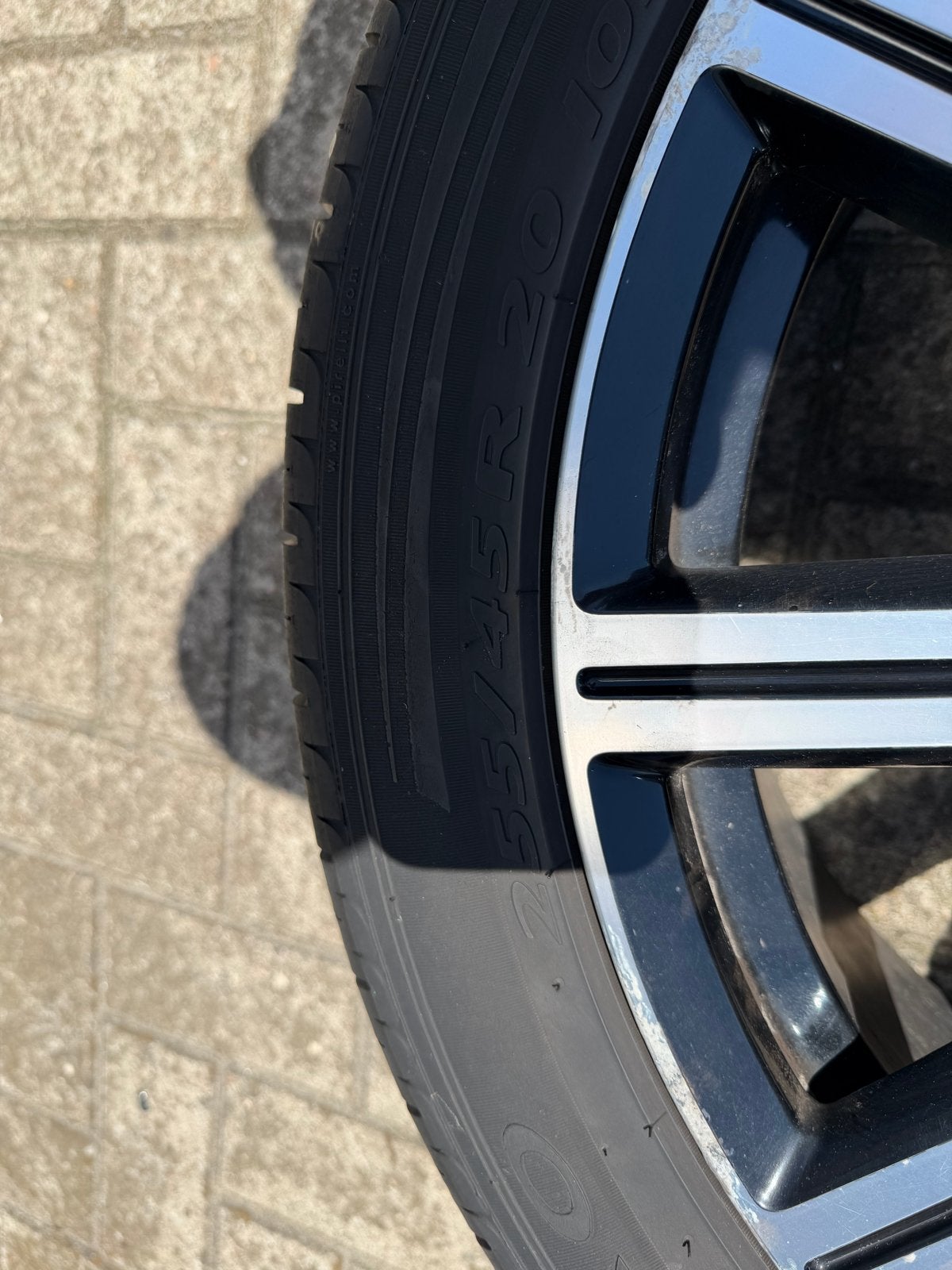 Originele 20 inch Volvo velgen met 255/45/20 banden, Auto-onderdelen, Gebruikt, 255 mm, Banden en Velgen, Ophalen of Verzenden