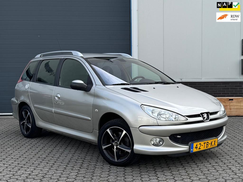 Peugeot 206 SW 1.6-16V Air-line 3 | Automaat | Clima | Airco, Stof, Gebruikt, Zwart, 4 cilinders