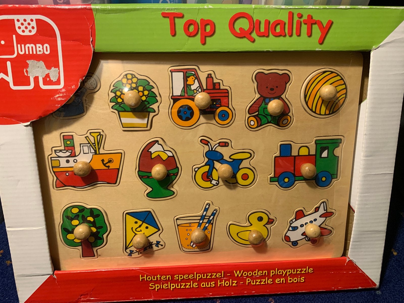 Houten puzzel speelgoed, Ophalen of Verzenden, Nieuw