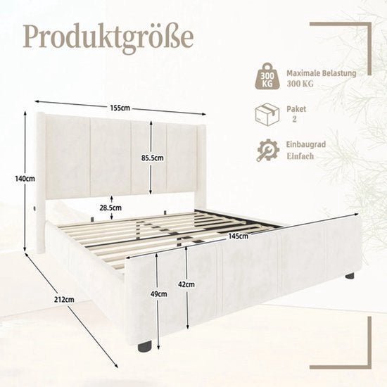 Boxspringbed – Bedframe – Boxspring – Slaapbed – Bed, Corvance B.V., Verzenden, Nieuw, Corvancebol@gmail.com