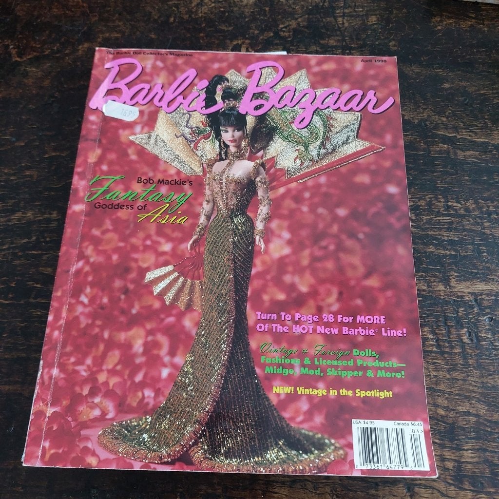Vintage barbie Barbie Bazaar april 1998, Ophalen of Verzenden, Gebruikt, Fashion Doll
