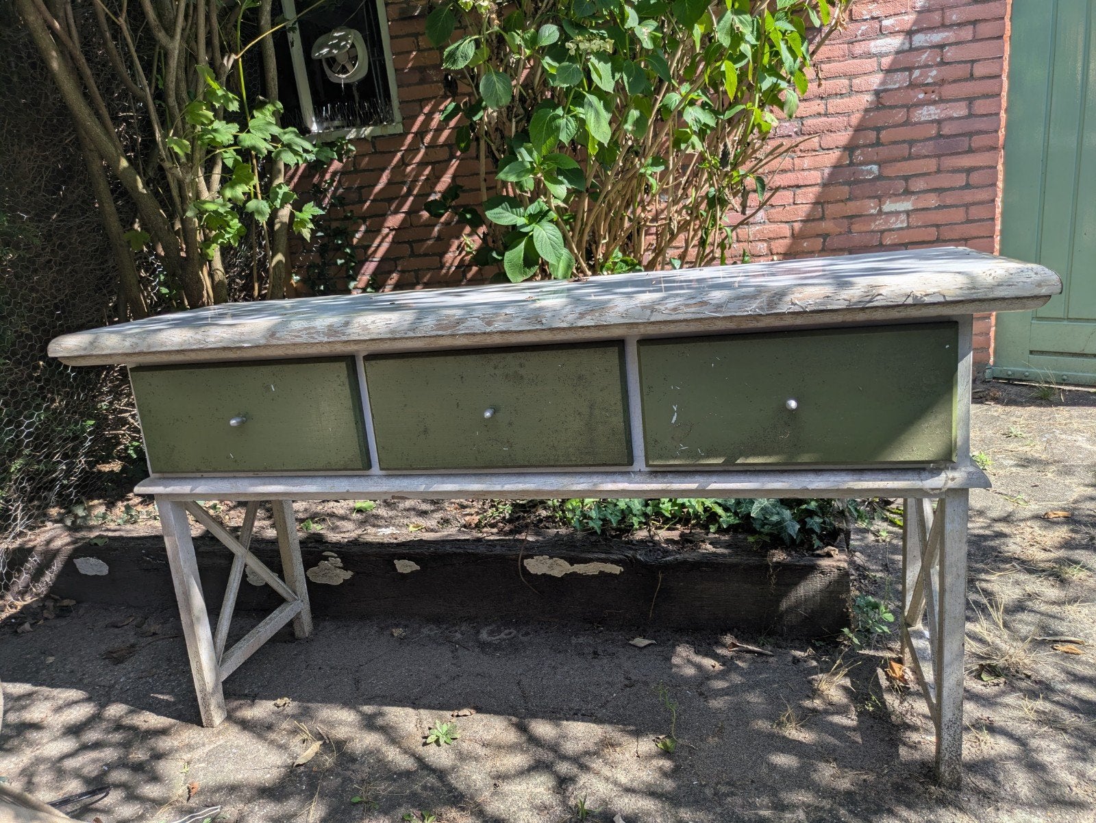 brocante kastje opknapper, Ophalen, Gebruikt