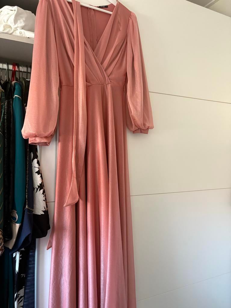 Elegante Roze Gala Jurk - Eenmaal Gedragen, Ophalen of Verzenden, Zo goed als nieuw, Roze