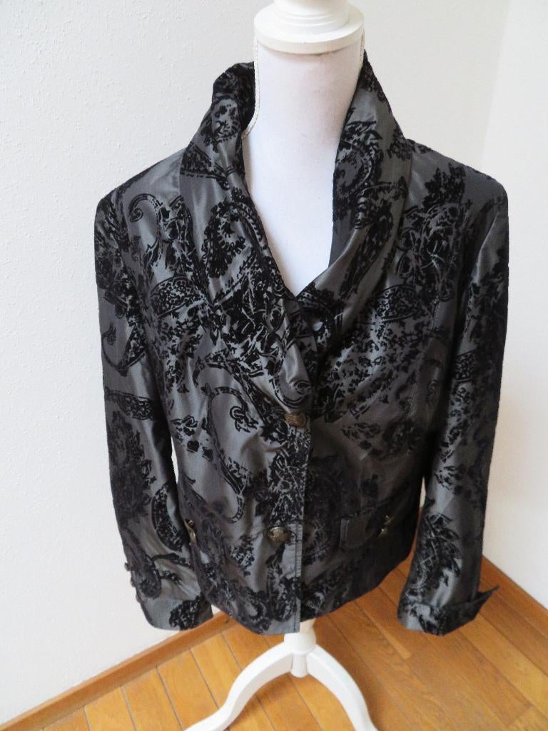 L16 SCARVA apart colbert jasje grijs zwart mt 46 = 38/40 NL, Kleding | Dames, Maat 38/40 (M), Scarva, Zwart, Ophalen of Verzenden